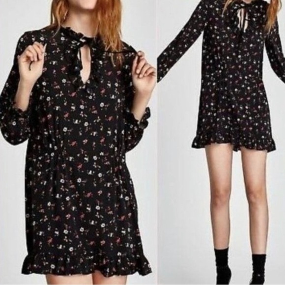 Zara Dresses & Skirts - Zara Floral Casual Dress Large